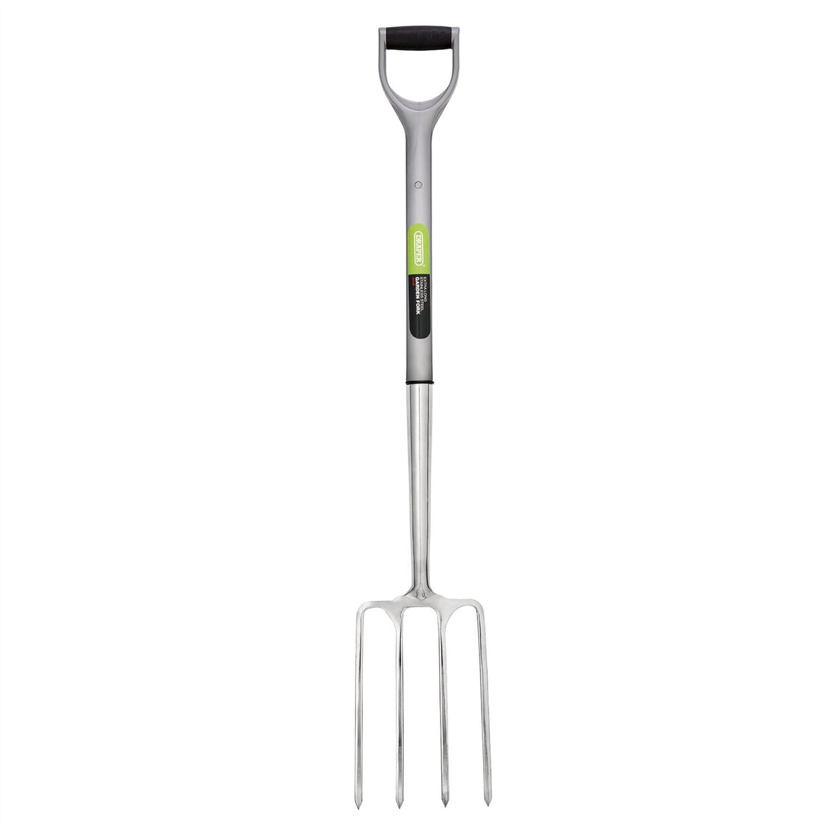 Draper Extra Long Stainless Steel Garden Fork with Soft Grip 83753  White Rose Tools