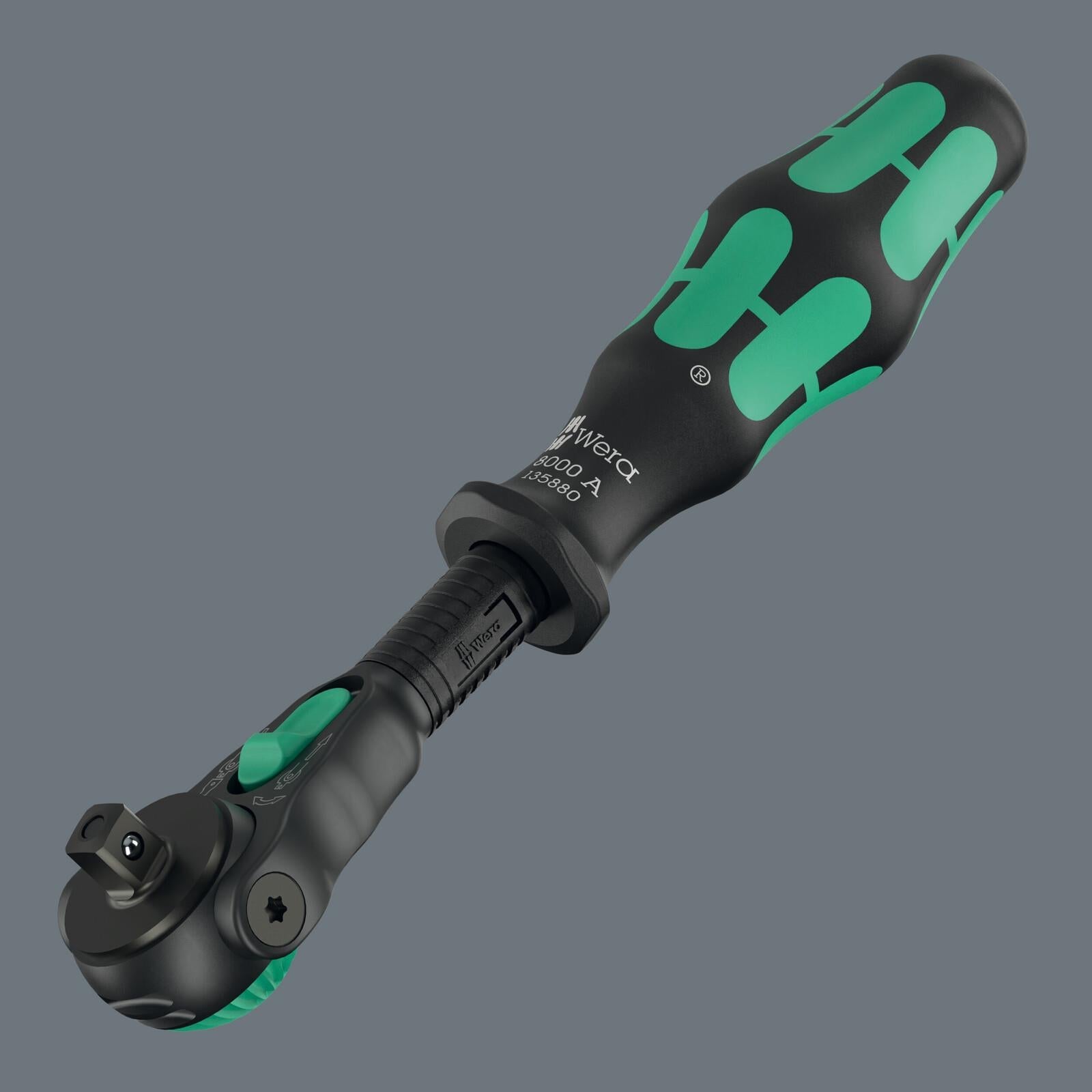Wera Ratchet Wrench 8000 A Black Edition Zyklop Speed Ratchet with 1/4" Drive  White Rose Tools