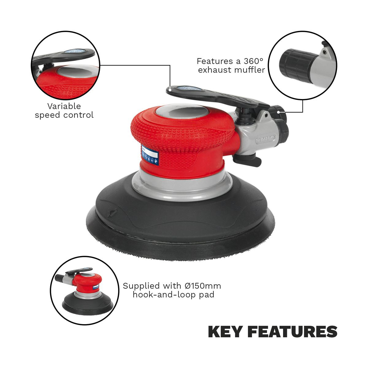 Generation Air Palm Random Orbital Sander Ø150mm
