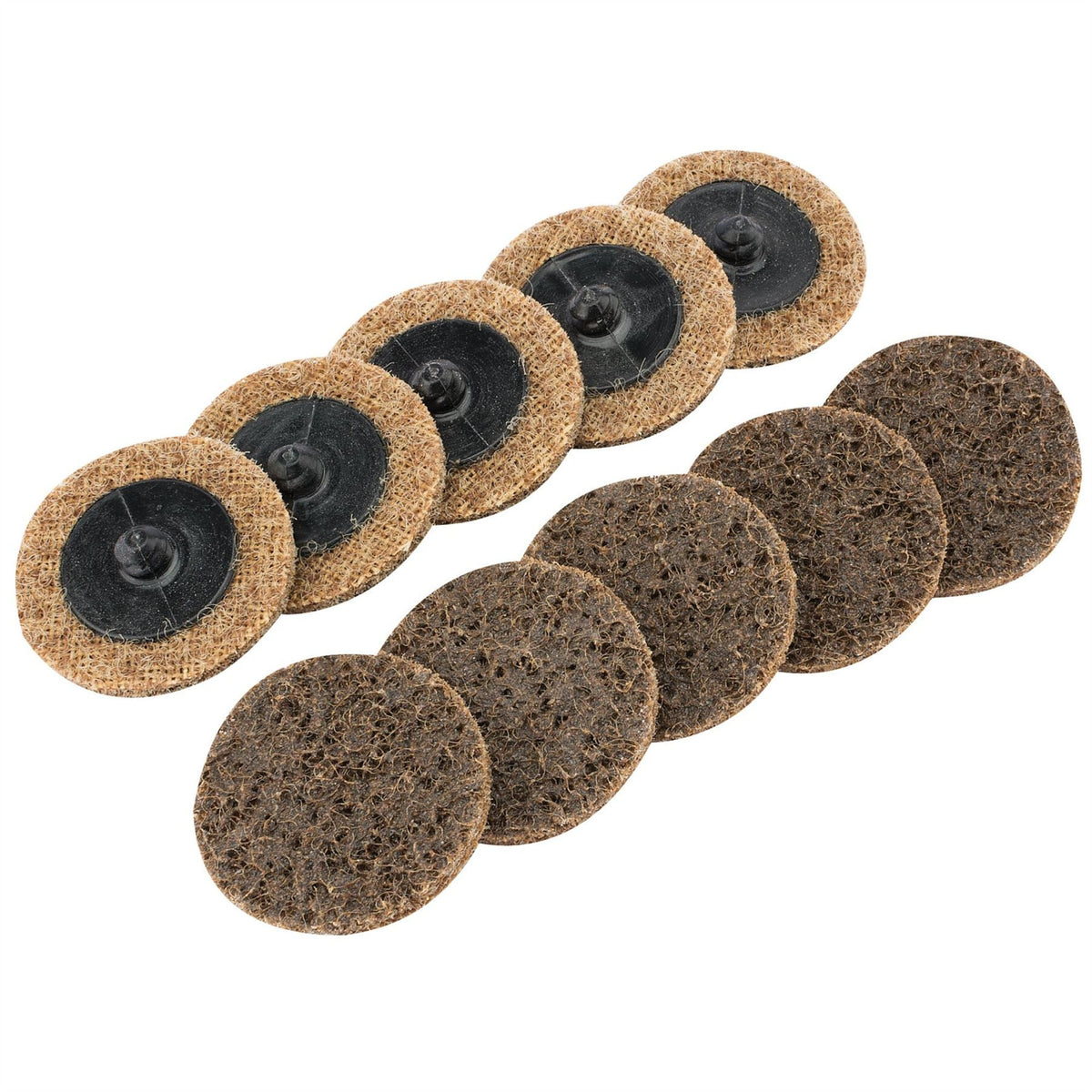 Draper Polycarbide Abrasive Pads 50mm Coarse (Pack of 10) 75625  White Rose Tools