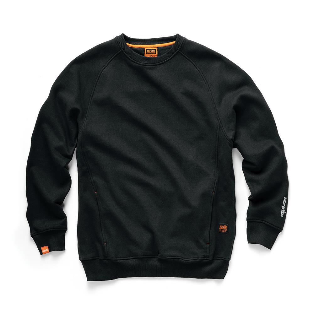 Scruffs Eco Worker Sweatshirt Black - Choose Size