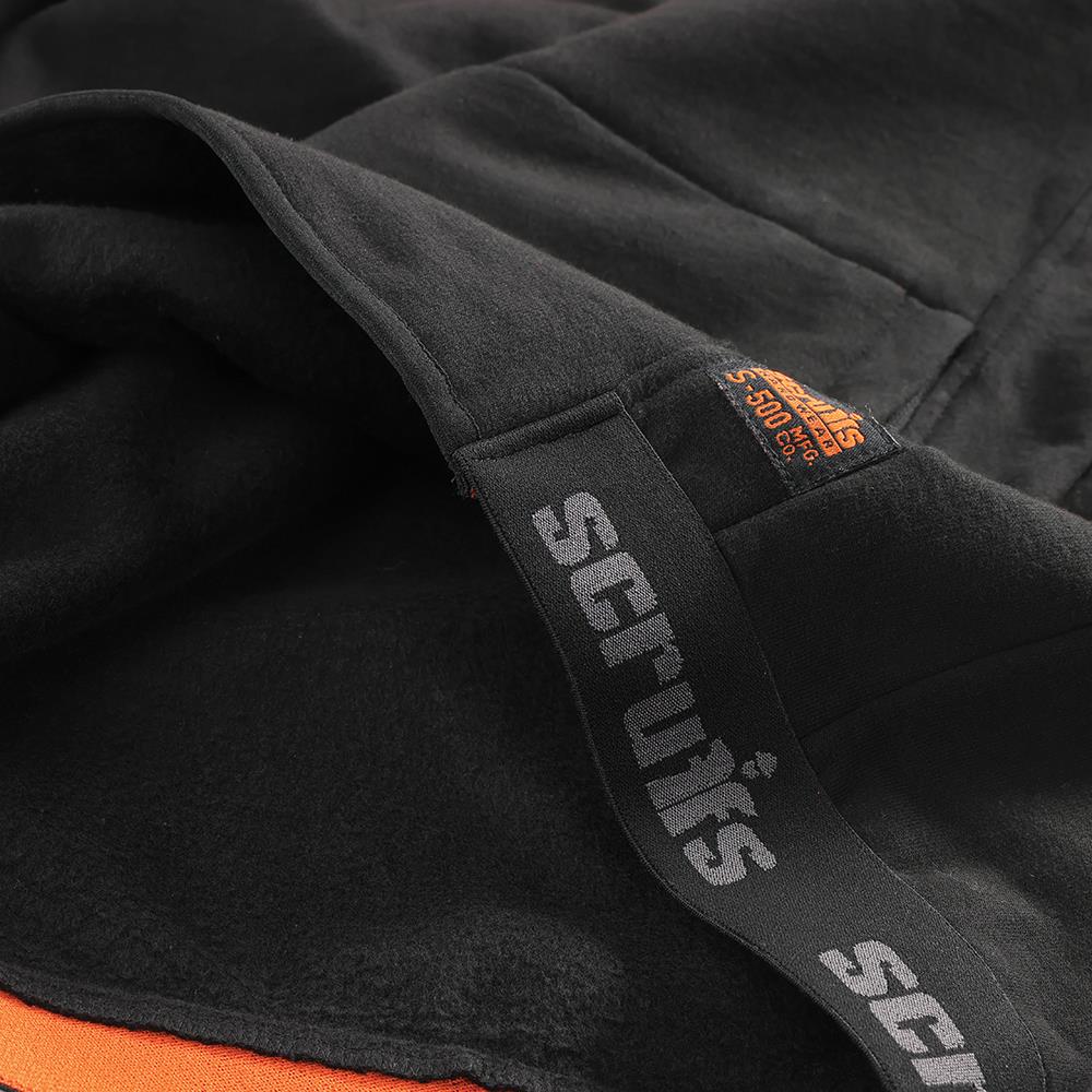 Scruffs Tech Hoodie Jacket Black - Choose Size  White Rose Tools
