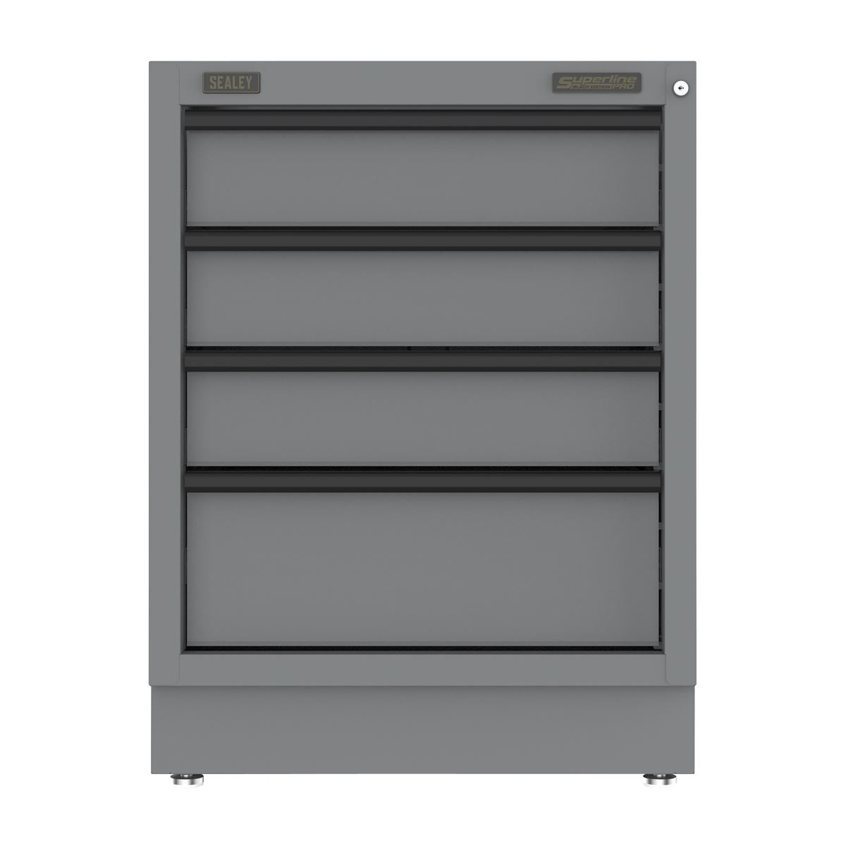 Sealey Superline PRO® Black Edition Modular Cabinet 4 Drawer 680mm  White Rose Tools