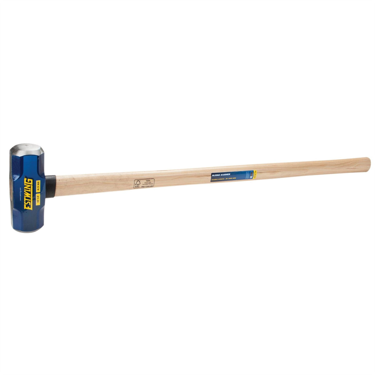 Estwing ESH-1036W Hickory Shaft Sledge Hammer 4.5kg/10lb 31316  White Rose Tools