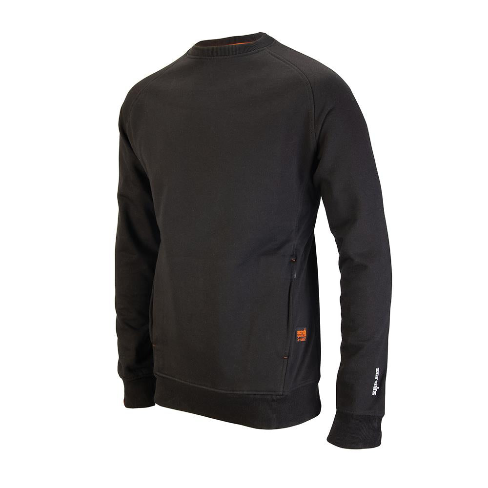 Scruffs Eco Worker Sweatshirt Black - Choose Size