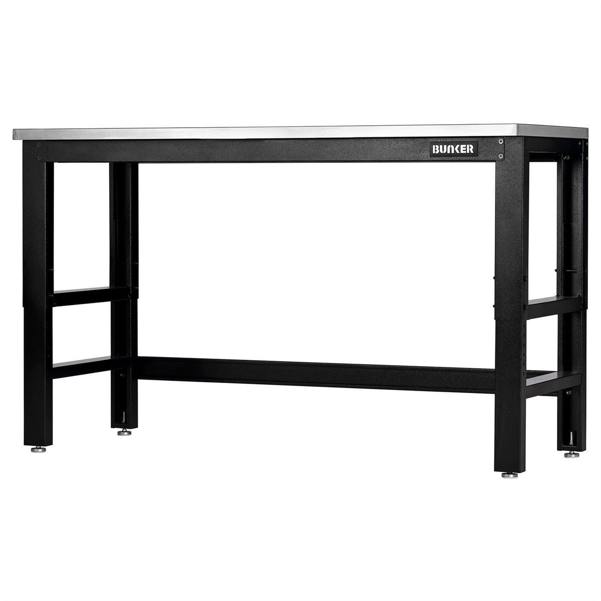 BUNKER Workbench with Stainless Steel Worktop 1550mm 28090  White Rose Tools
