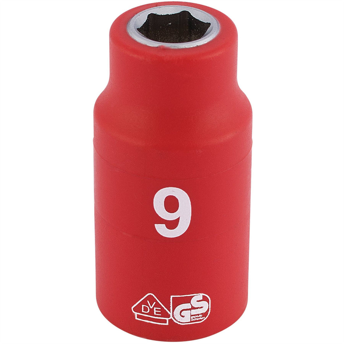 Draper Expert Fully Insulated VDE Socket 3/8" Sq. Dr. 9mm 31556  White Rose Tools
