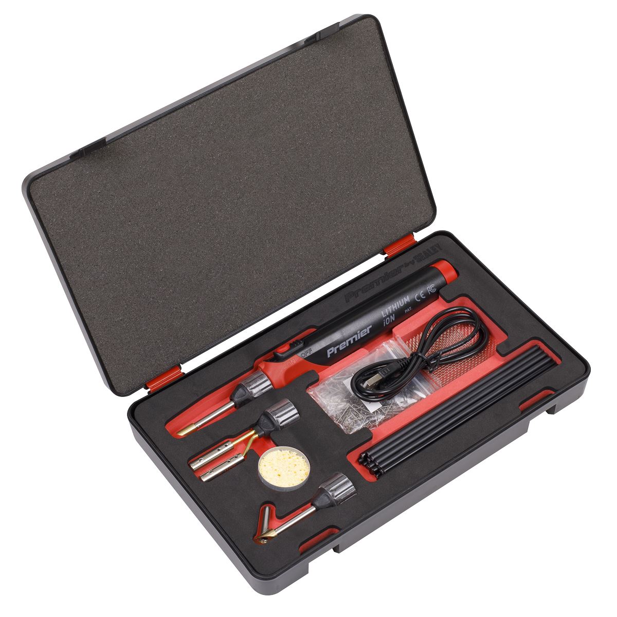 Sealey Premier Plastic Welding Repair Kit Rechargeable Lithium-ion 30W 