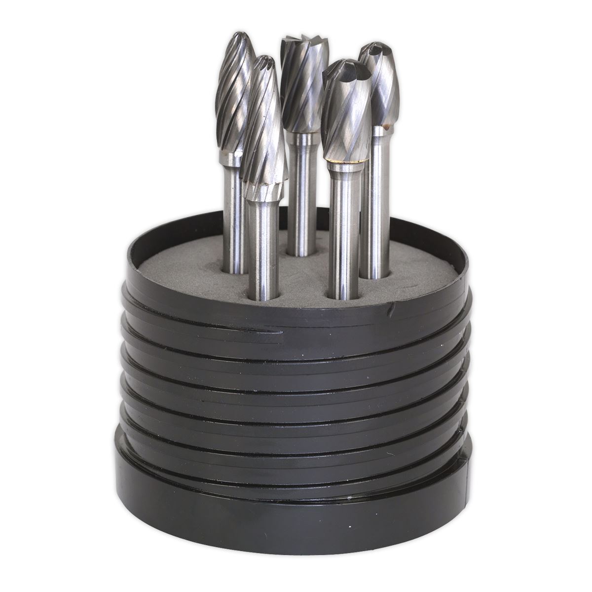 Sealey Tungsten Carbide Rotary Burr Set 5pc Ripper/Coarse 