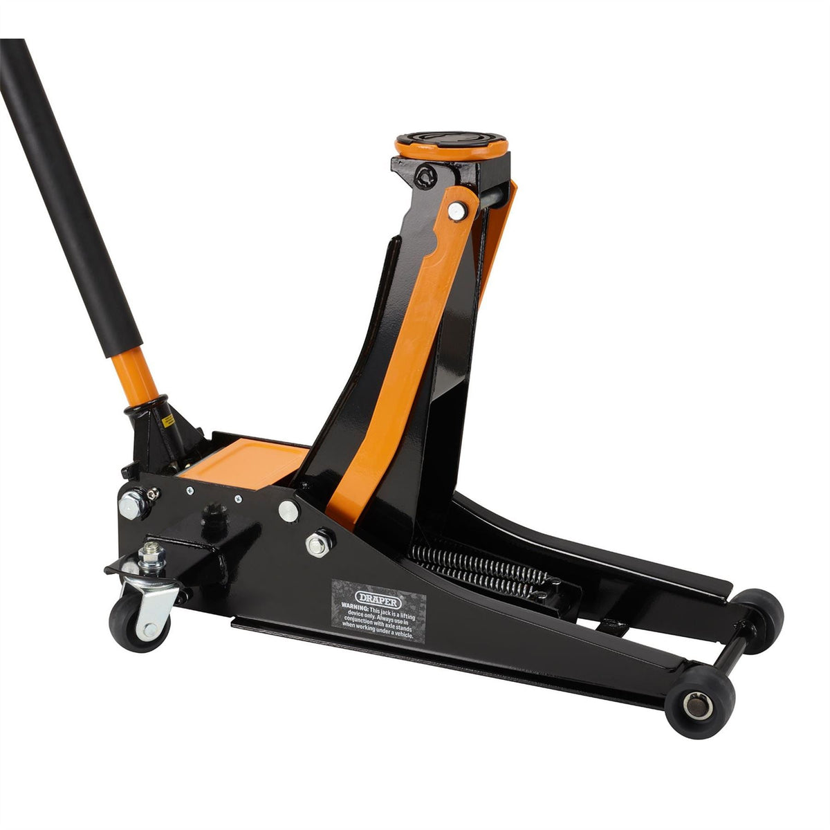 Draper Trolley Jack 2.25 Tonne Orange 28475  White Rose Tools
