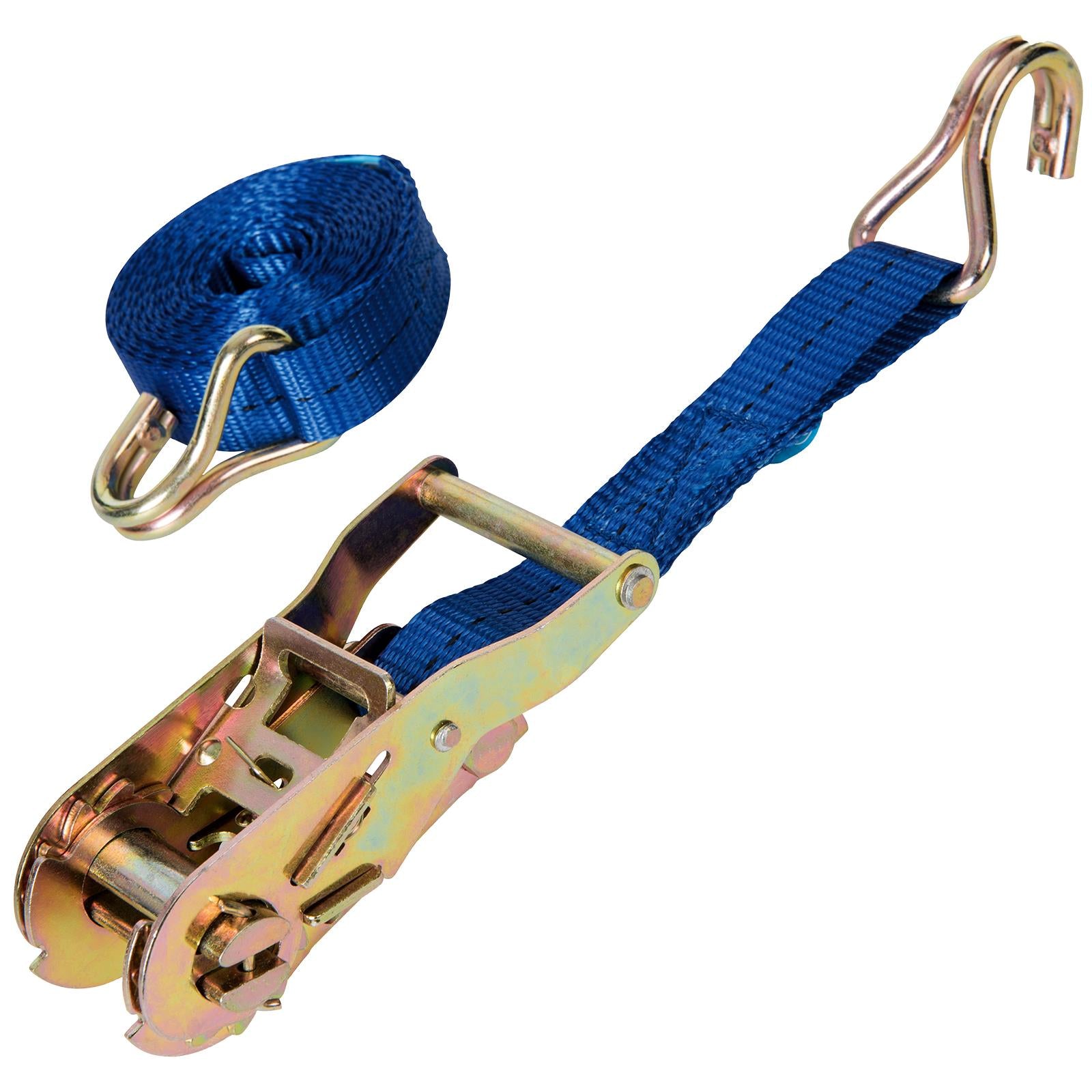 Silverline Ratchet Tie Down Strap Cargo Lash J-Hook 3900-4750kg