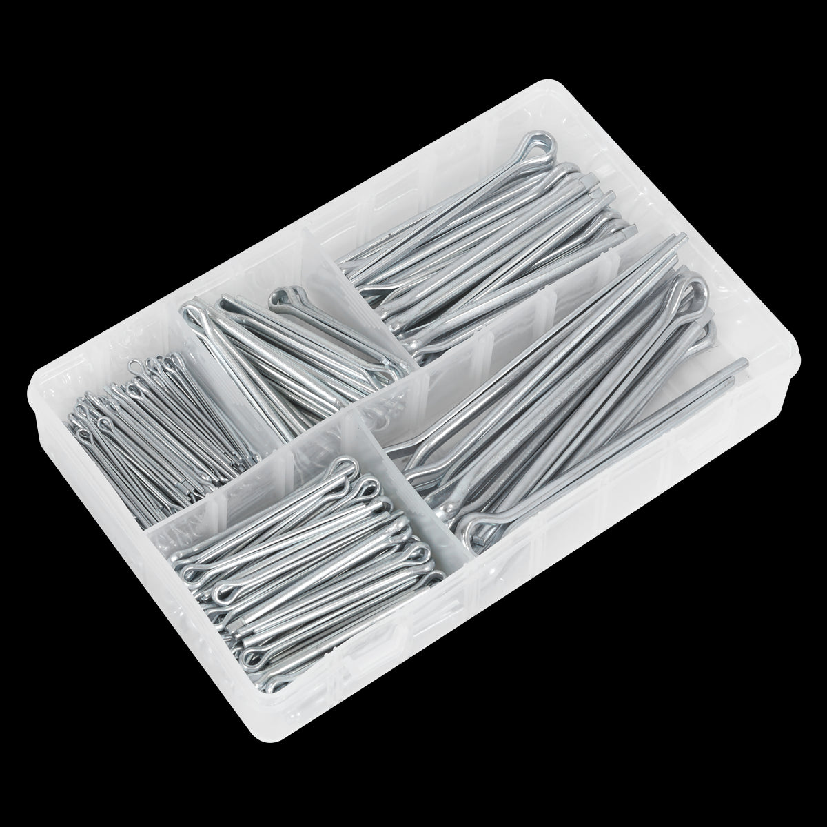 Sealey Split Pin Assortment 230pc Large Sizes Metric & Imperial