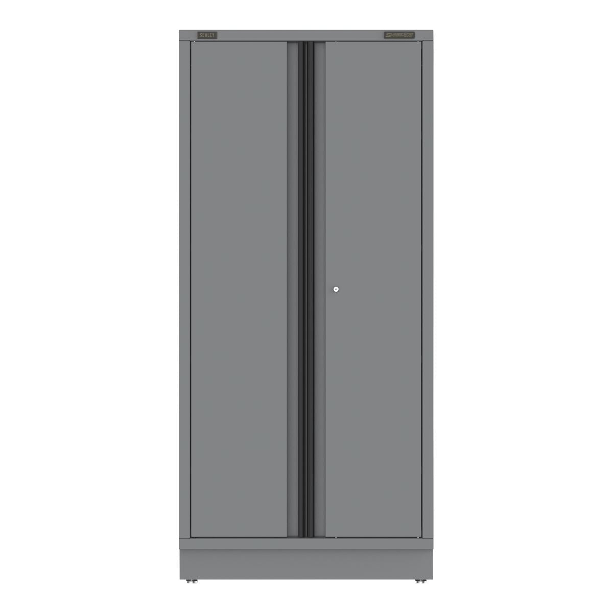 Sealey Superline PRO® Black Edition Modular Full Height Floor Cabinet 2 Door 915mm  White Rose Tools