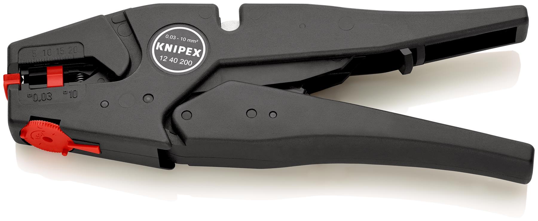 KNIPEX Self Adjusting Insulation Stripper 200mm Stripping Pliers 12 40 200  White Rose Tools