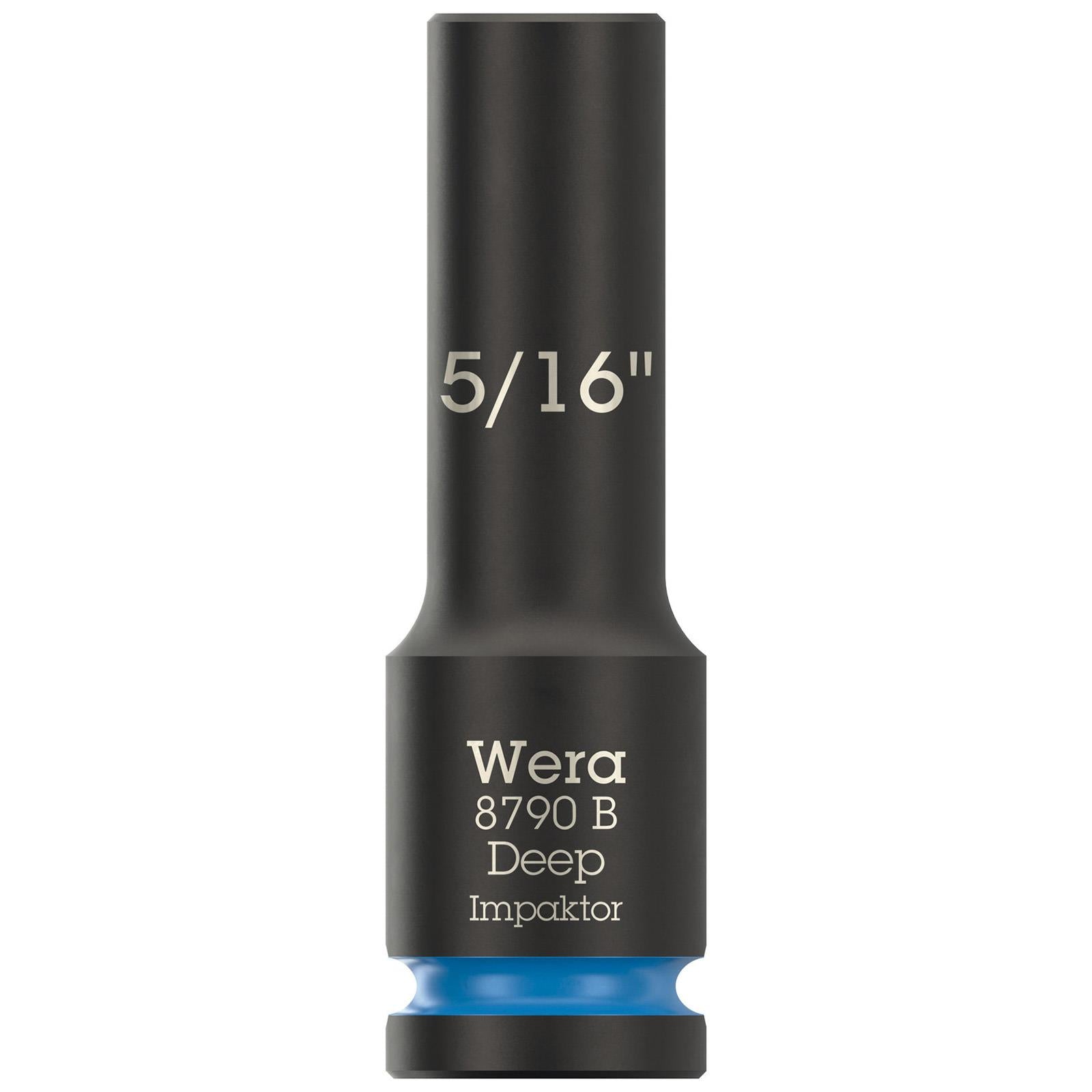 Wera Impact Socket Deep 3/8" Drive 8790 B Impaktor Metric Imperial - Choose Size  White Rose Tools
