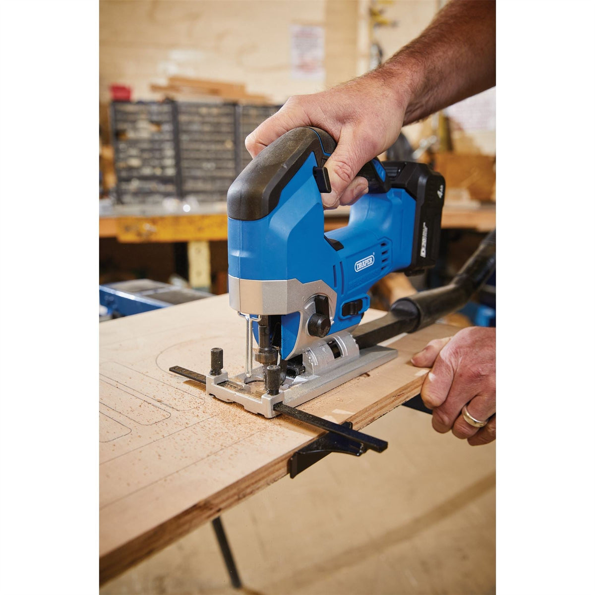 Draper D20 20V Brushless Jigsaw (Sold Bare) 79883  White Rose Tools