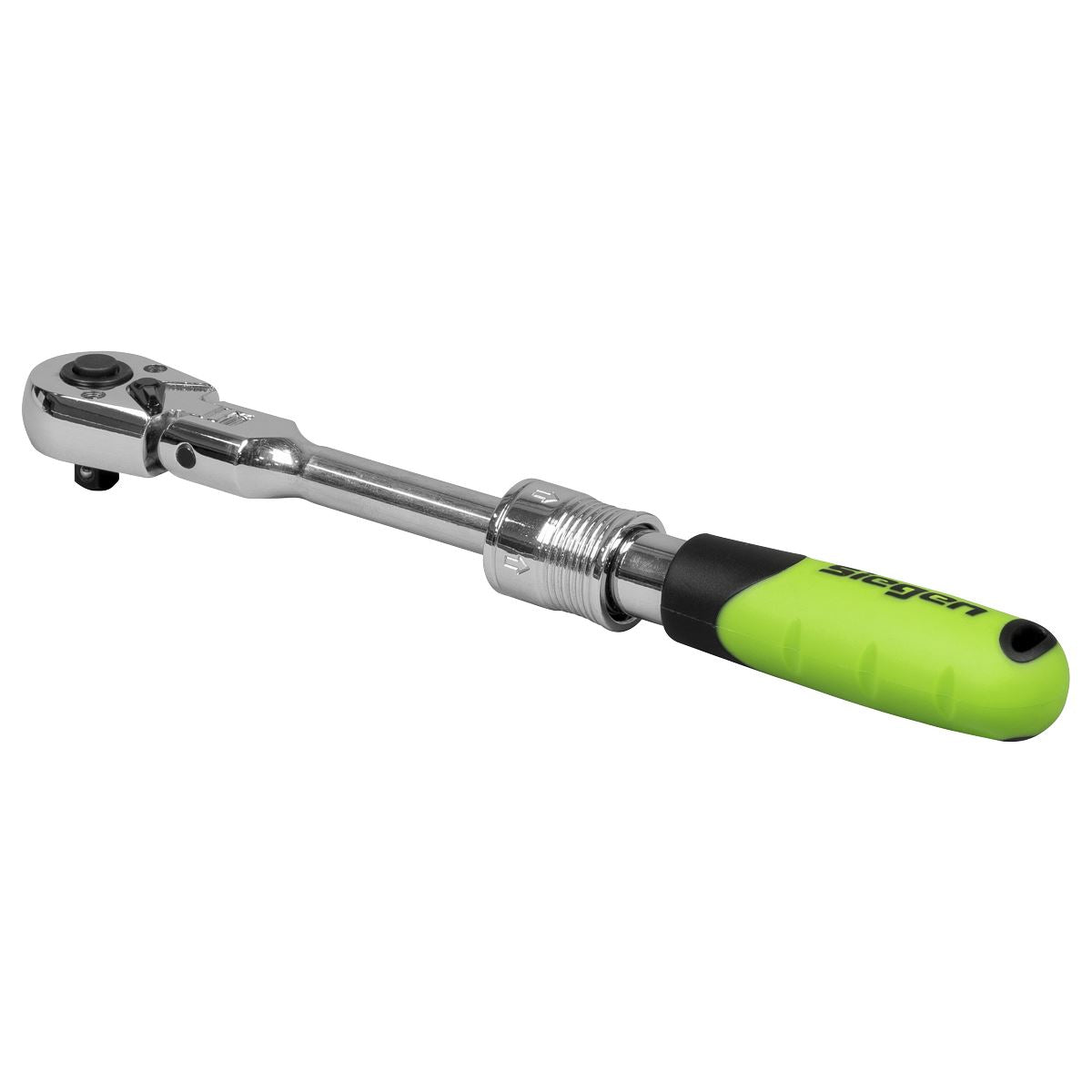 Siegen by Sealey Siegen Extendable Flexi-Head Ratchet Wrench 1/4"Sq Drive  White Rose Tools
