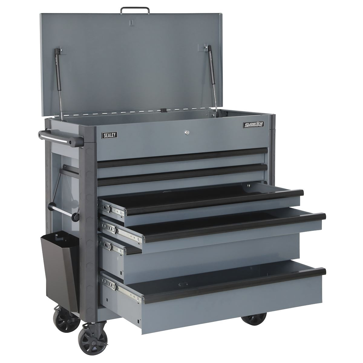 Sealey Superline Pro Tool Trolley 6 Drawer - Grey