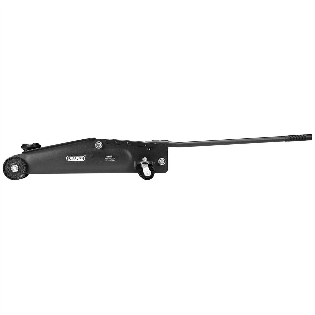 Draper Trolley Jack 3 Tonne Black 27635  White Rose Tools