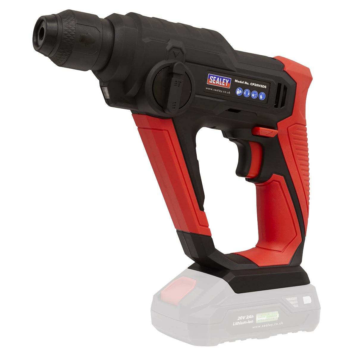 Sealey Rotary Hammer Drill 20V SDS Plus Body Only CP20V Series