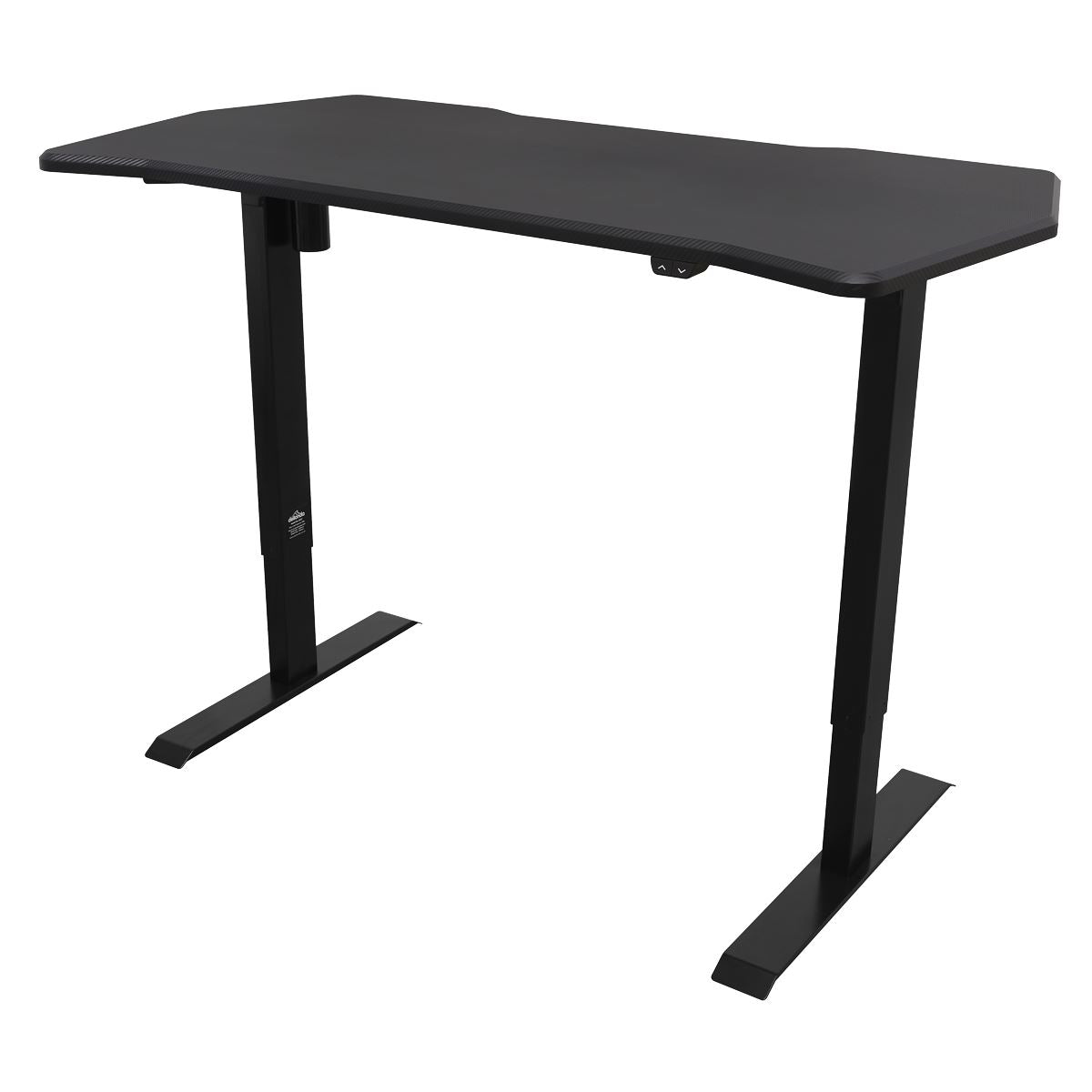 Dellonda Carbon Electric Height Adjustable Standing Desk, Quiet, 1400 x 700mm