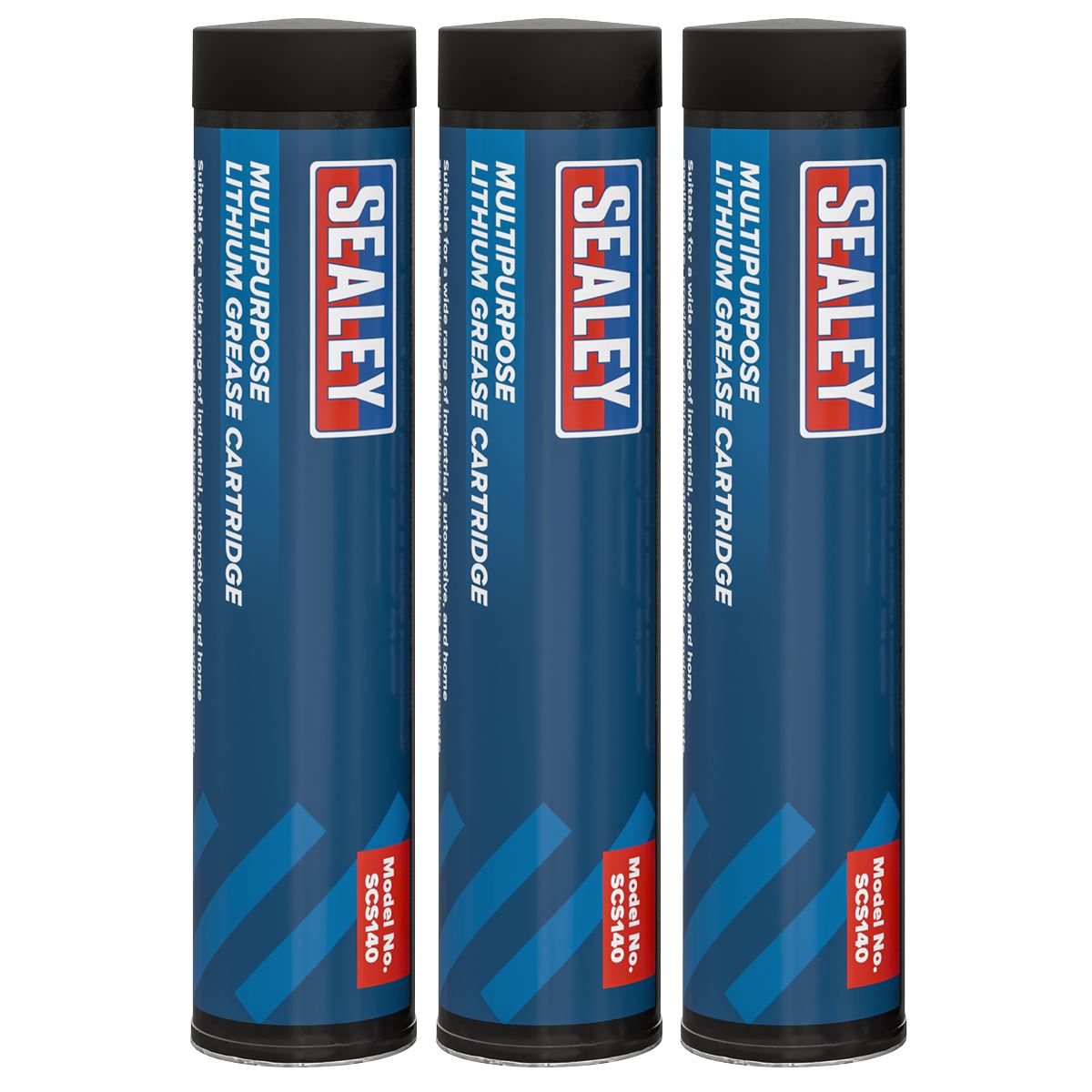 Sealey Multipurpose Lithium Grease Cartridge 85g - Pack of 3  White Rose Tools