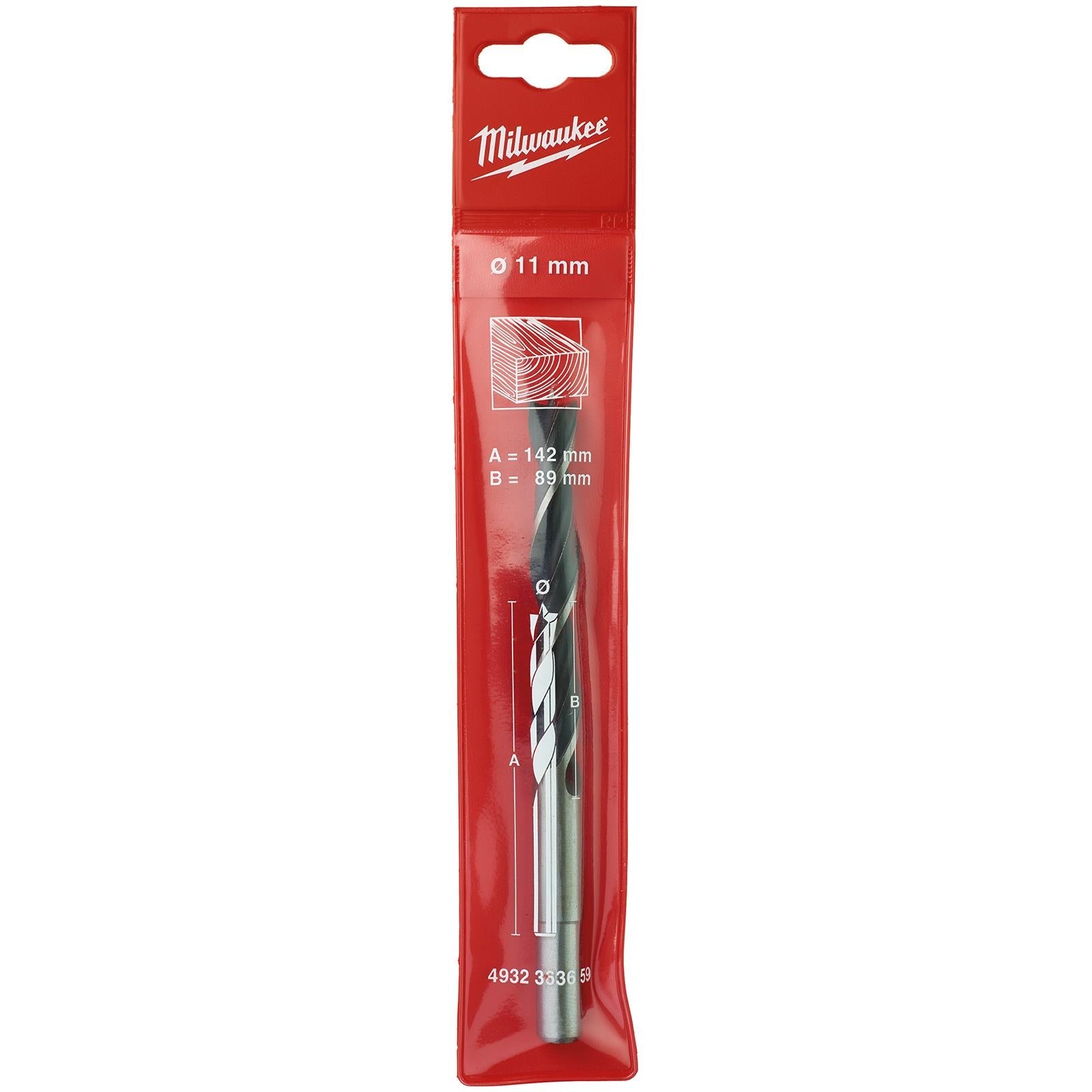 Milwaukee Lip and Spur Brad Point Wood Drill Bits 