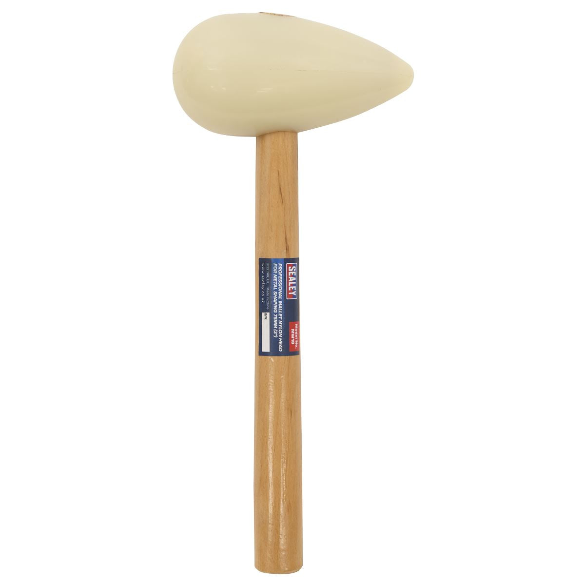 Sealey Professional Mallet Nylon Head for Metal Shaping 75mm (3") 