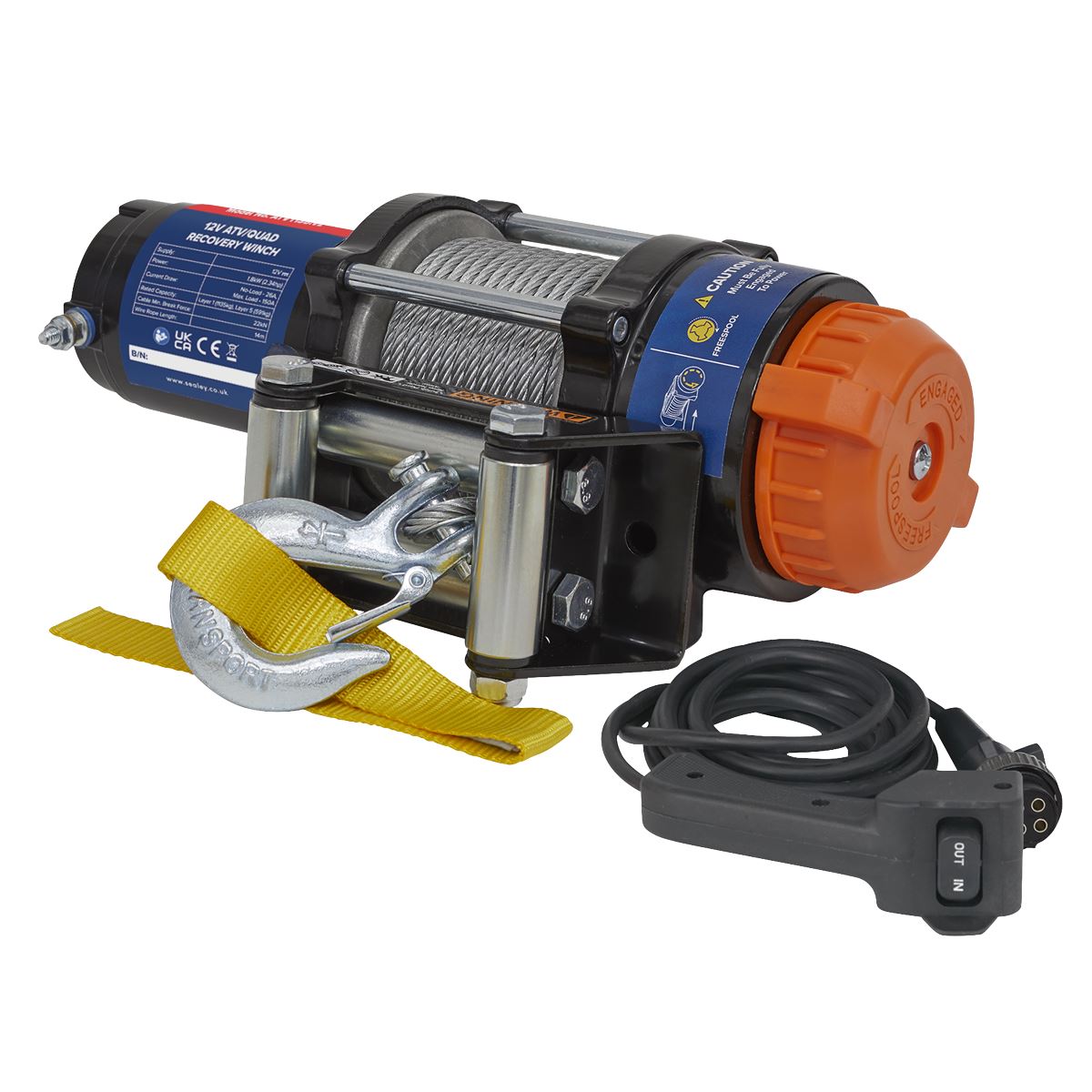 Sealey Wireless Winch ATV1135 Combo