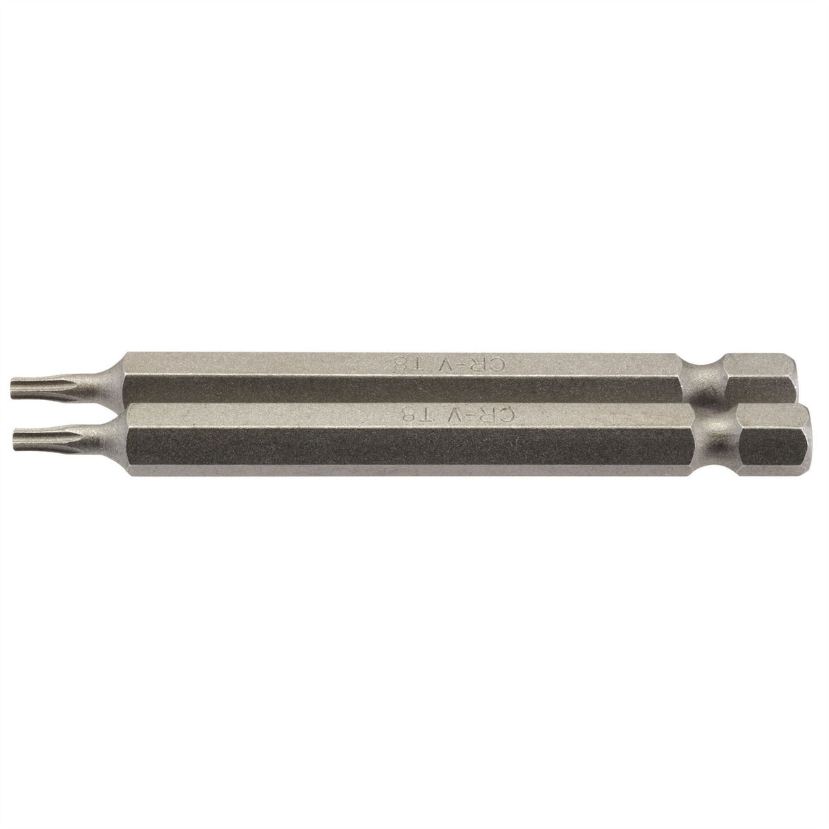 Draper TX-STAR® Insert Bit 1/4" Hex 75mm Long T8 (Pack of 2) 66830  White Rose Tools