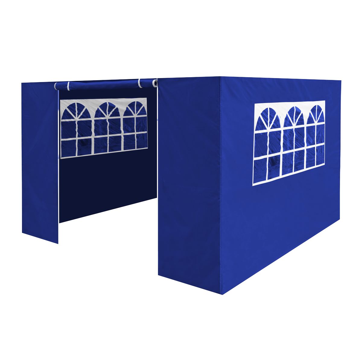 Dellonda Premium Gazebo/Marquee Side Walls/Doors/Windows, Fits 3 x 3m Models - Blue