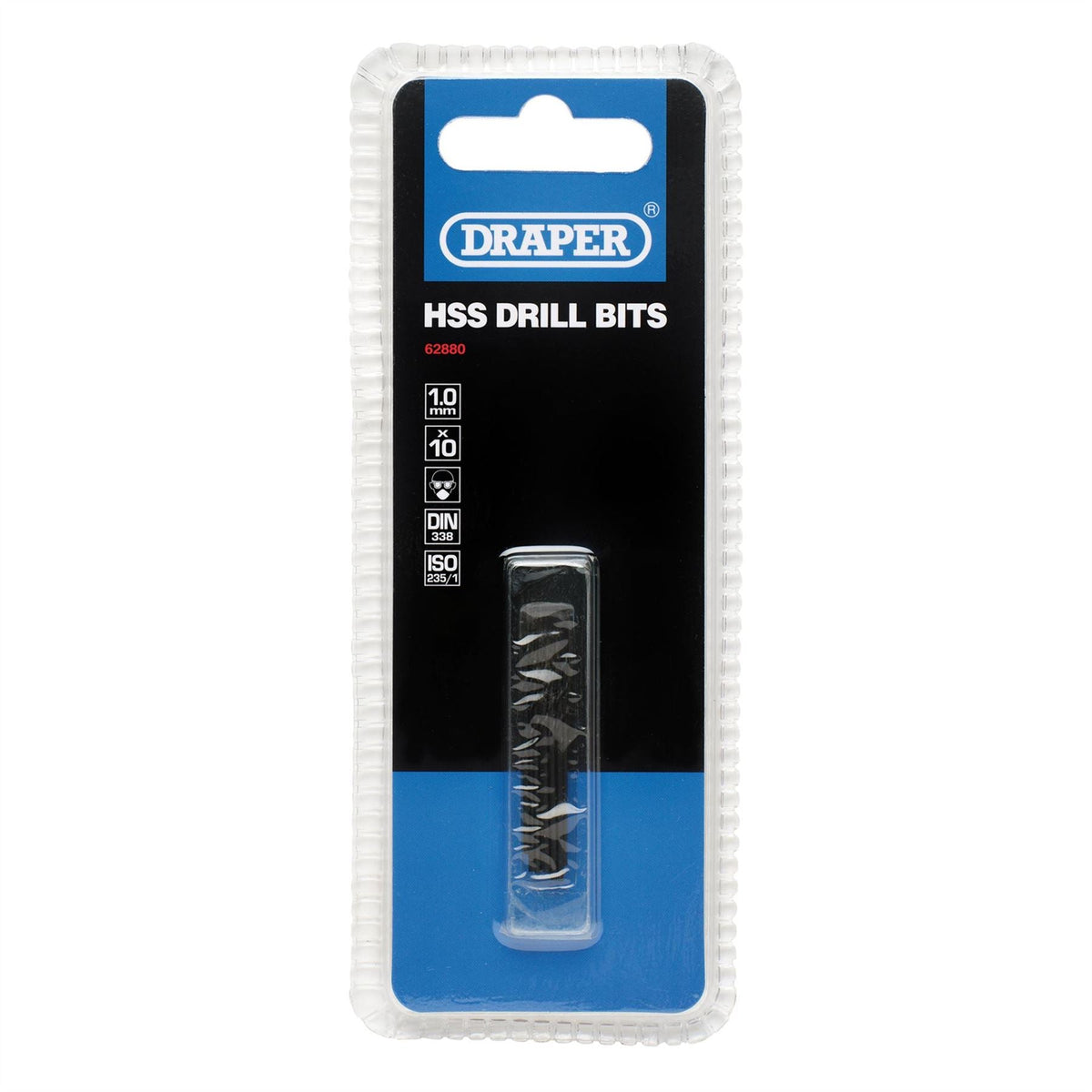 Draper HSS Twist Drill Bits 1.0 x 35mm (Pack of 10) 62880  White Rose Tools