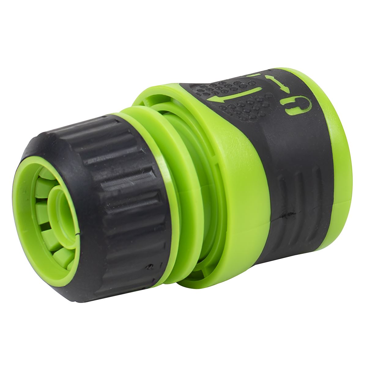 Sealey Soft-Touch Hose Connector with Lock 1/2" - 5/8  White Rose Tools