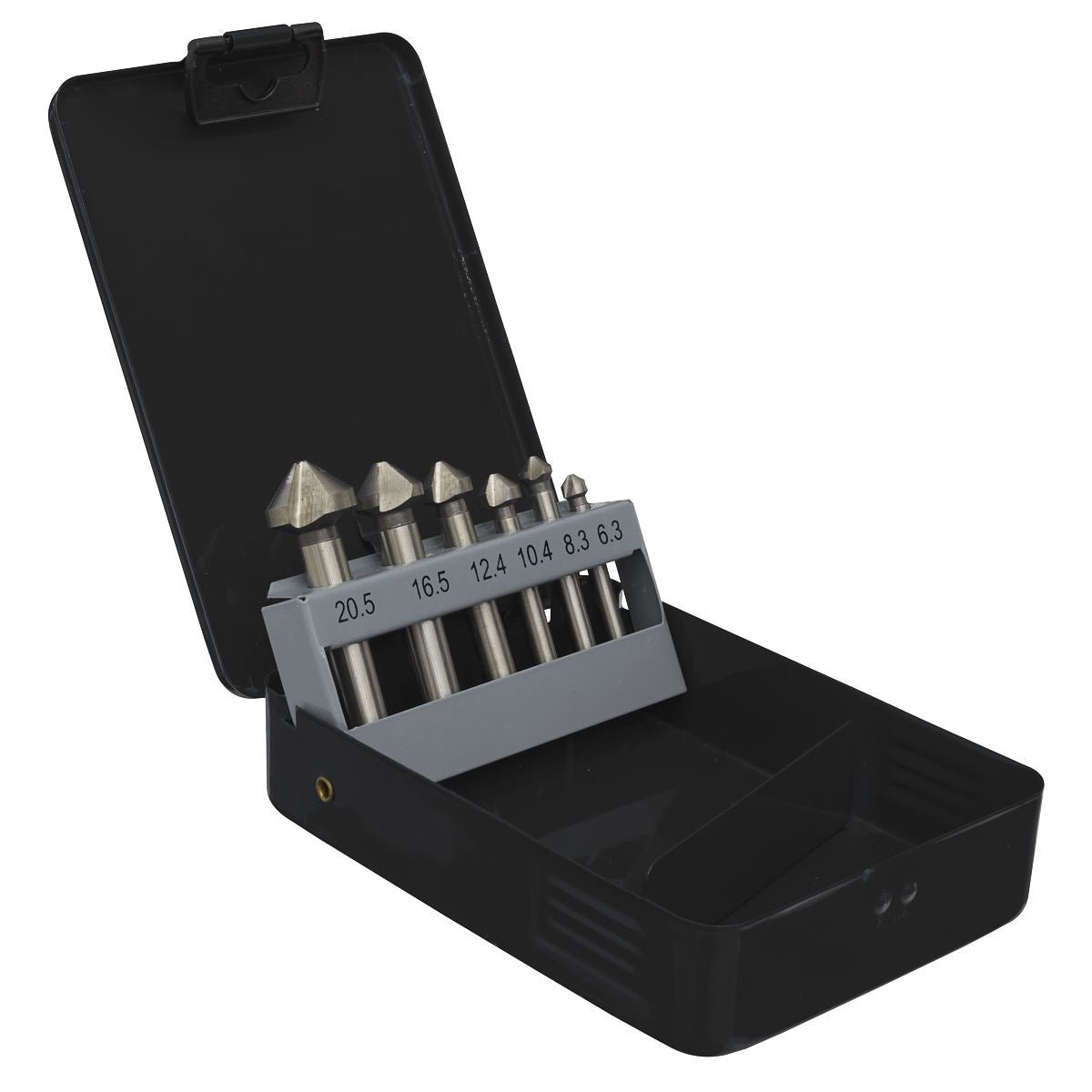 Sealey Countersink Bit Set 6pc - 3 x V Flutes 
