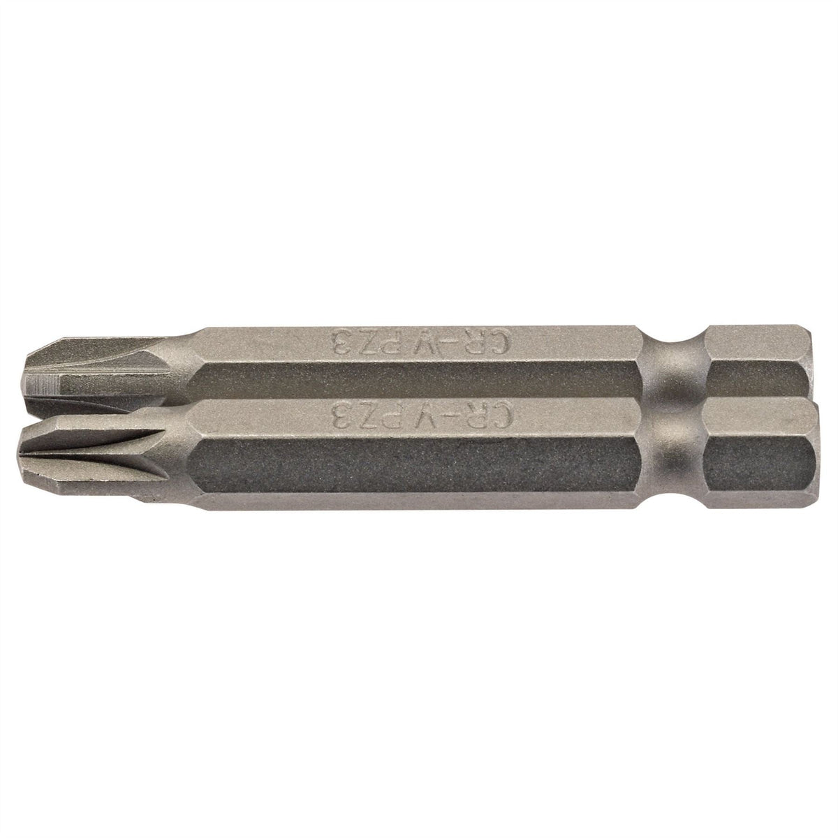 Draper PZ Type Insert Bit 1/4" Hex 50mm Long No.3 (Pack of 2) 64229  White Rose Tools