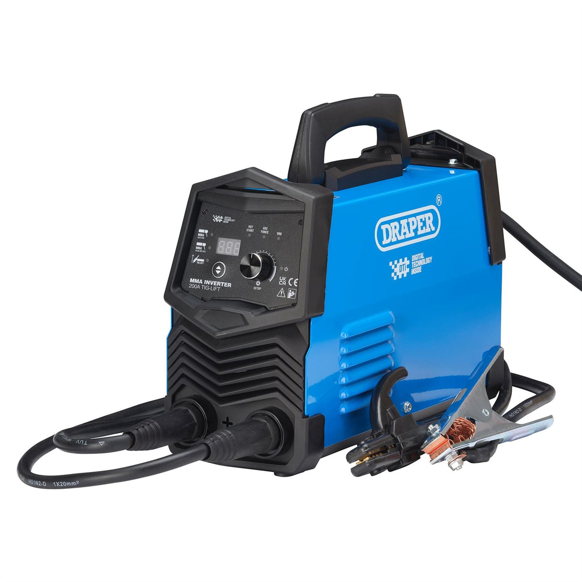Draper MMA Inverter Welder with TIG-Lift Dti 200A 70011  White Rose Tools