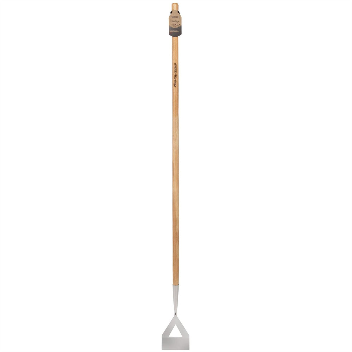 Draper Heritage Stainless Steel Dutch Hoe with Ash Handle 99019  White Rose Tools