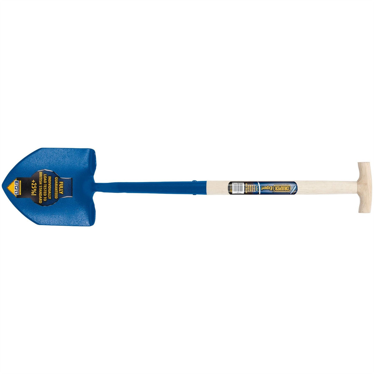 Draper Expert Contractors Round Mouth Shovel with Ash Shaft and T-Handle 10874  White Rose Tools