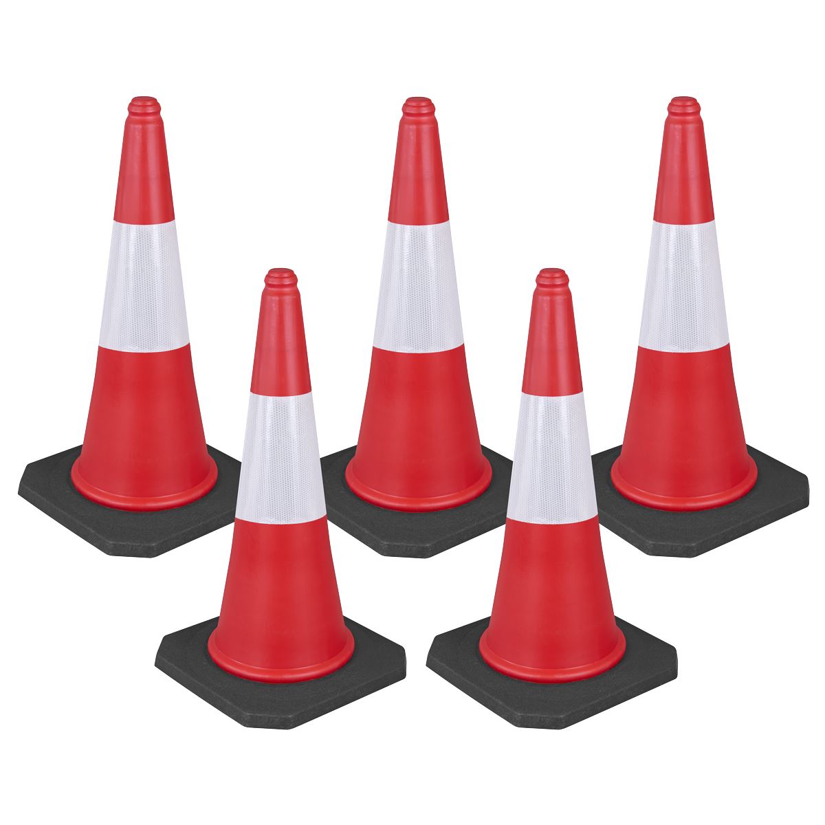 Sealey Traffic Cone 75cm - Pack of 5