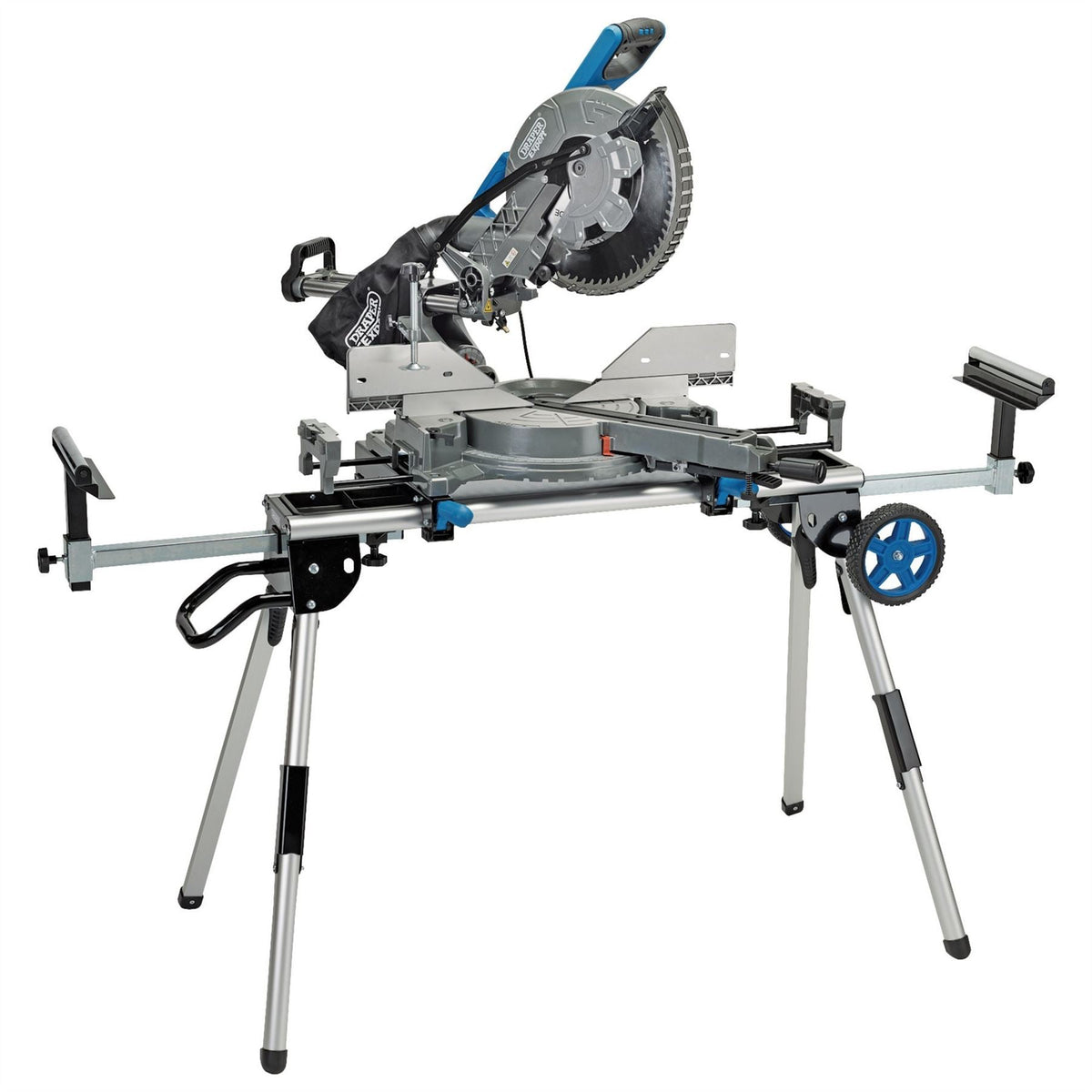 Draper Universal Mobile Extending Mitre Saw Stand 90249  White Rose Tools