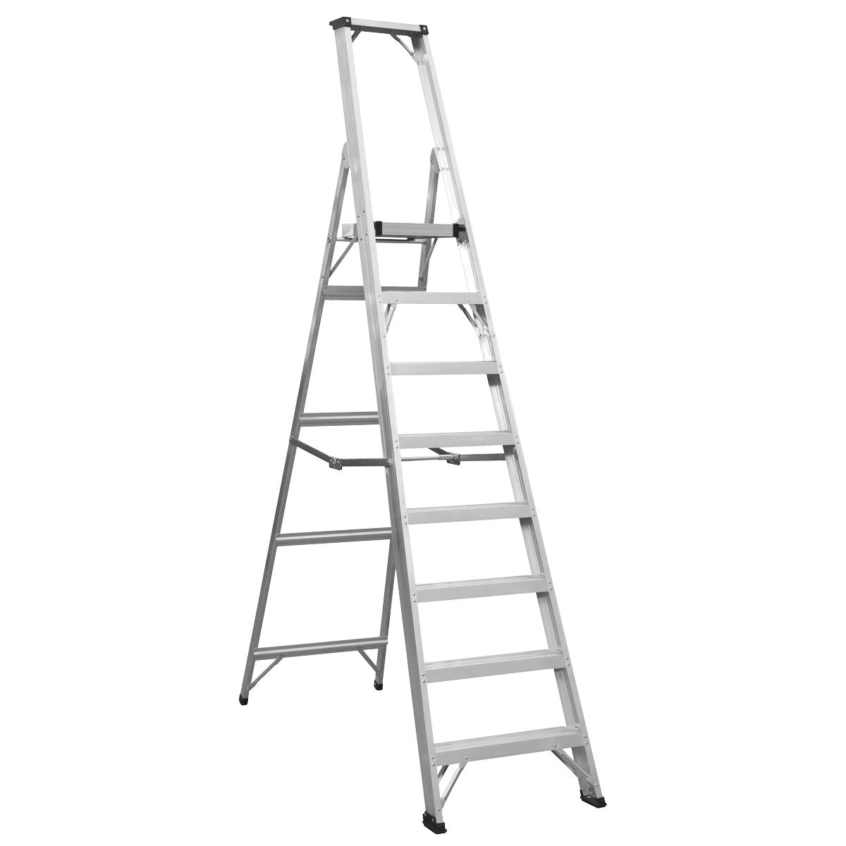 Sealey Aluminium Step Ladder 8-Tread Industrial BS EN 131 