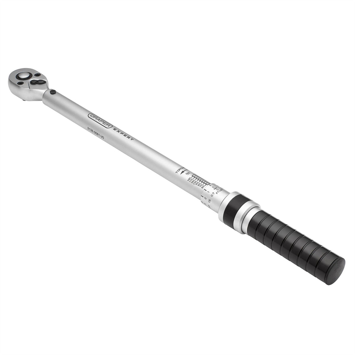 Draper Expert Ratchet Torque Wrench 1/2" Sq. Dr. 40-200Nm 17738  White Rose Tools