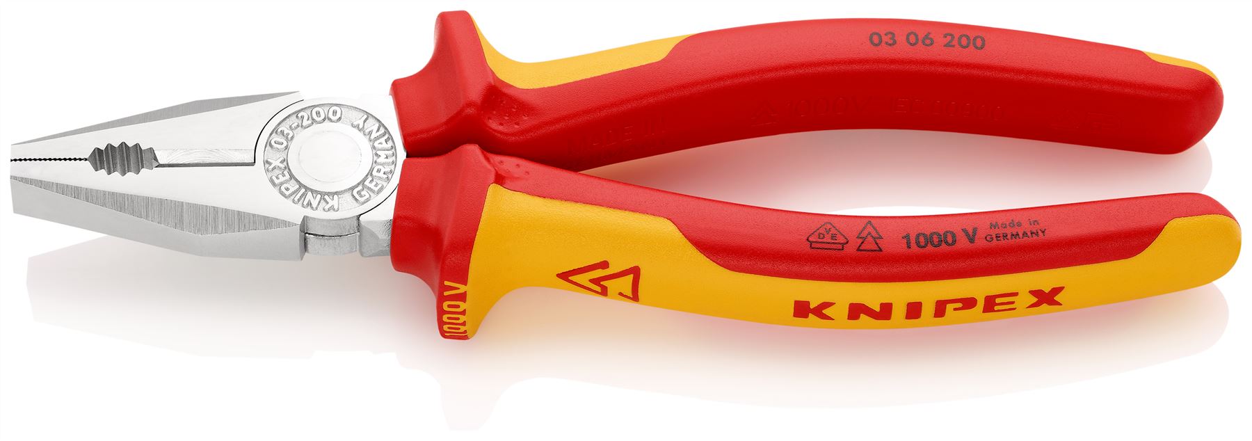 KNIPEX Combination Pliers Cutter 140-250mm all Handle Types Choose Size