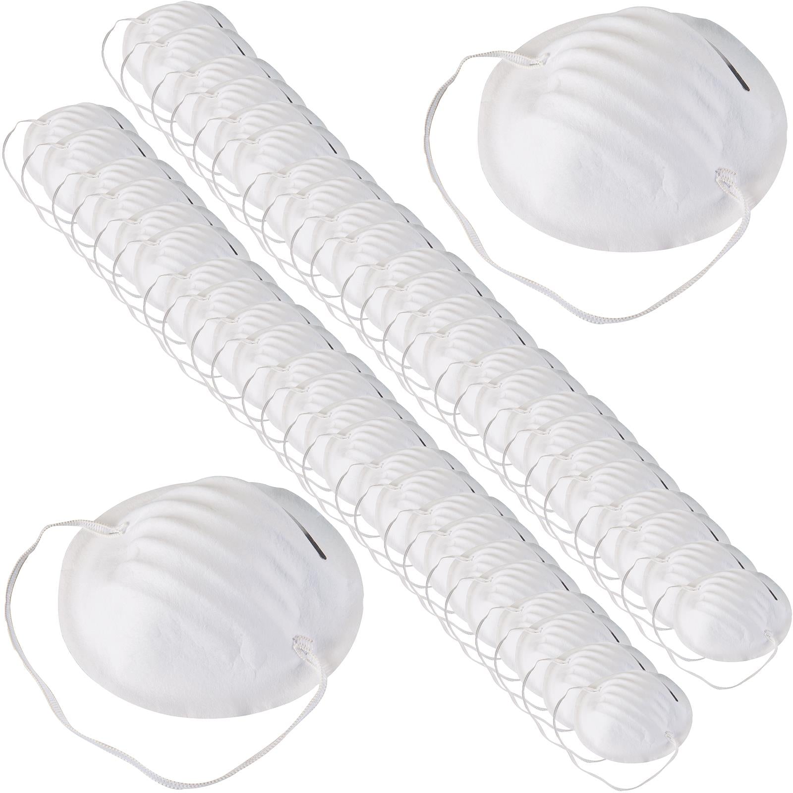 Packs Of 1-50 Silverline Face Dust Mask Disposable Respirator Comfort Fibres Virus Safety