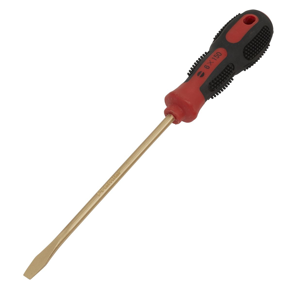 Sealey Premier Screwdriver Slotted 6 x 150mm - Non-Sparking