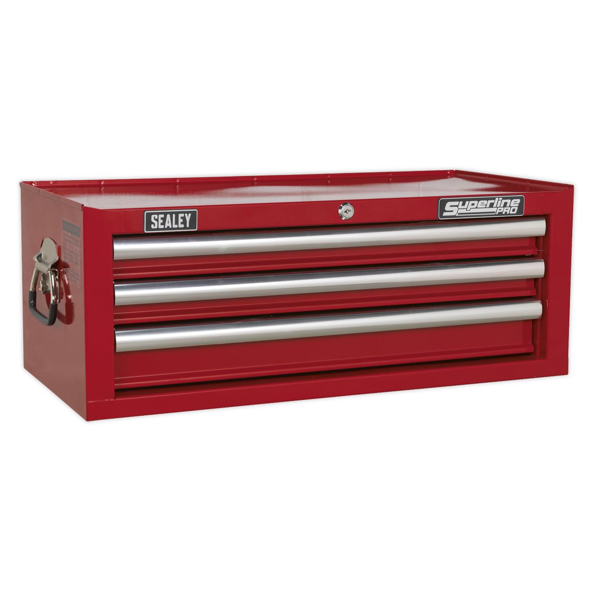 Sealey Superline Pro Mid-Box Tool Chest 3 Drawer with Ball-Bearing Slides - Red