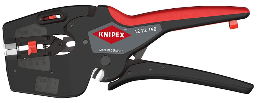 Knipex NexStrip 190mm Multi Tool for Electricians 0.03-10mm Non Slip Handles 12 72 190