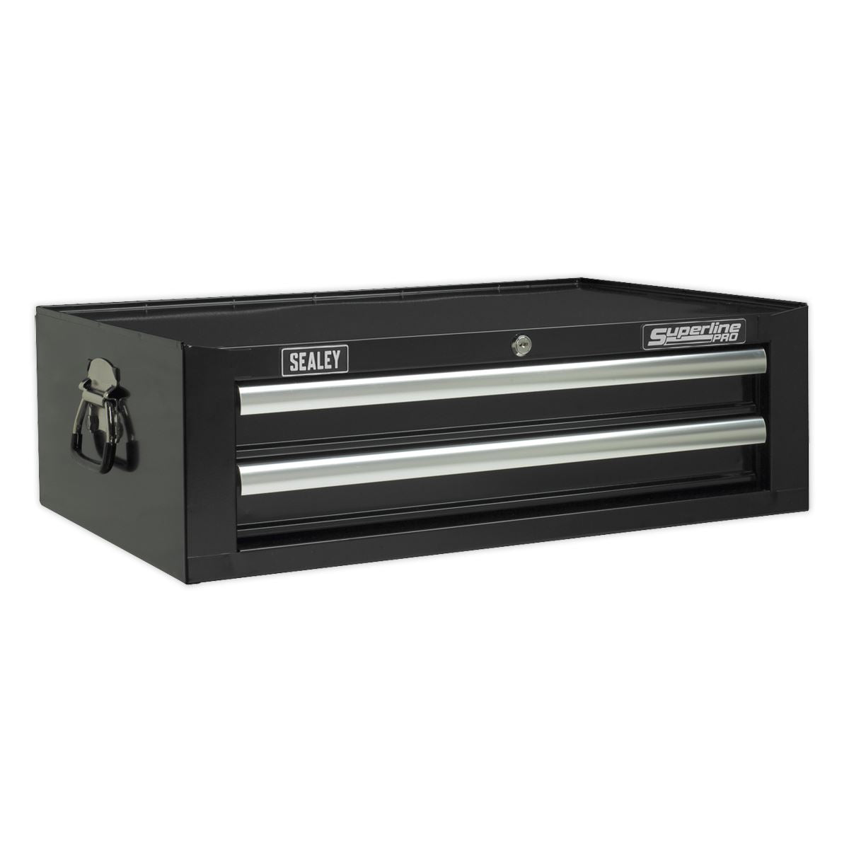 Sealey Superline Pro Mid-Box Tool Chest 2 Drawer with Ball-Bearing Slides - Black