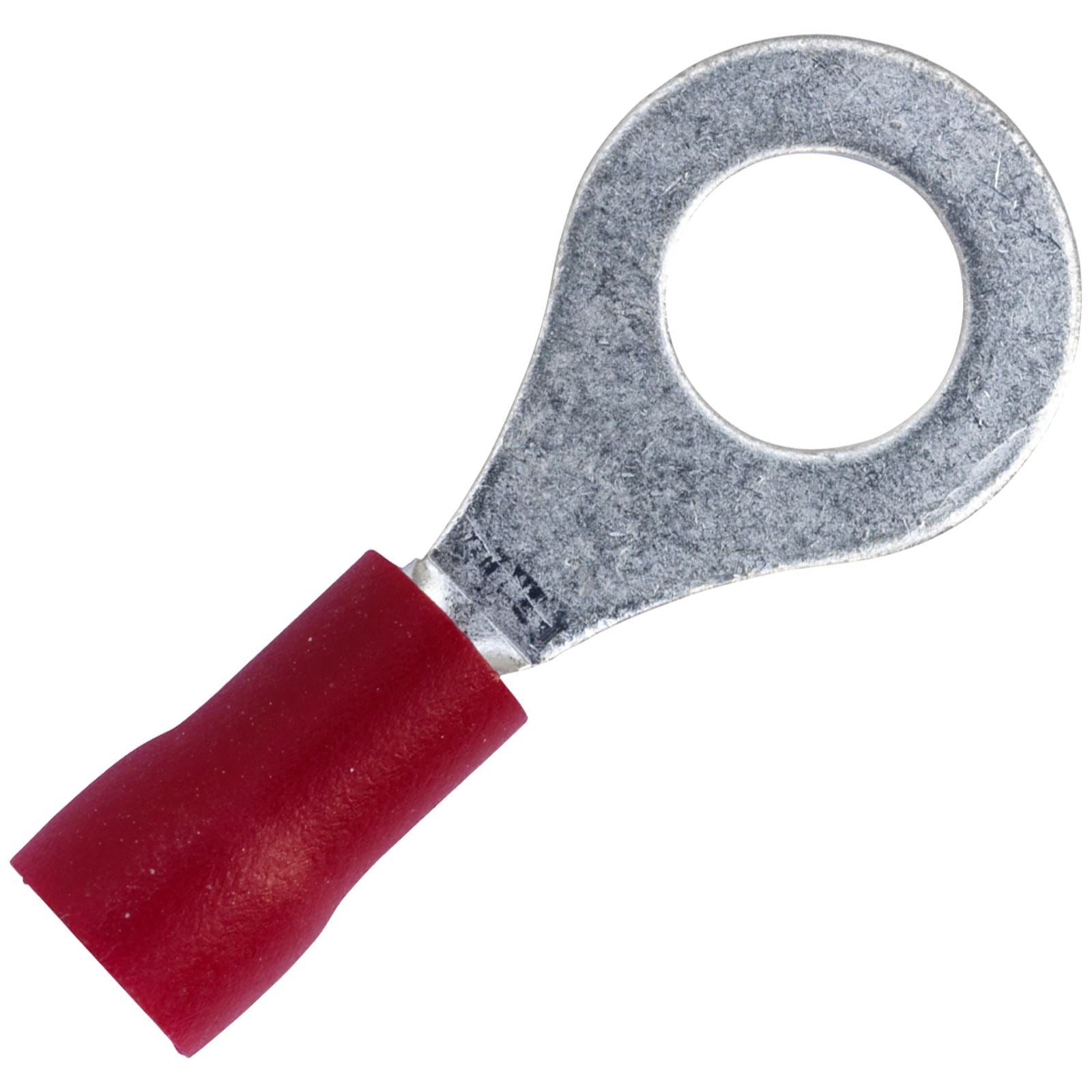 Sealey 100 Pack 6.4mm (1/4") Red Easy Entry Ring Terminal