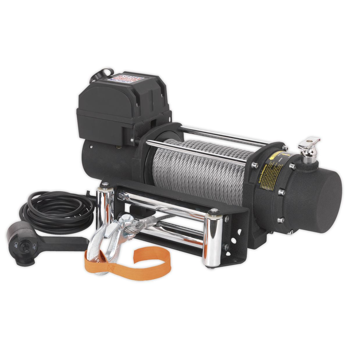 Sealey Premier Self-Recovery Winch 5450kg (12000lb) Line Pull 12V